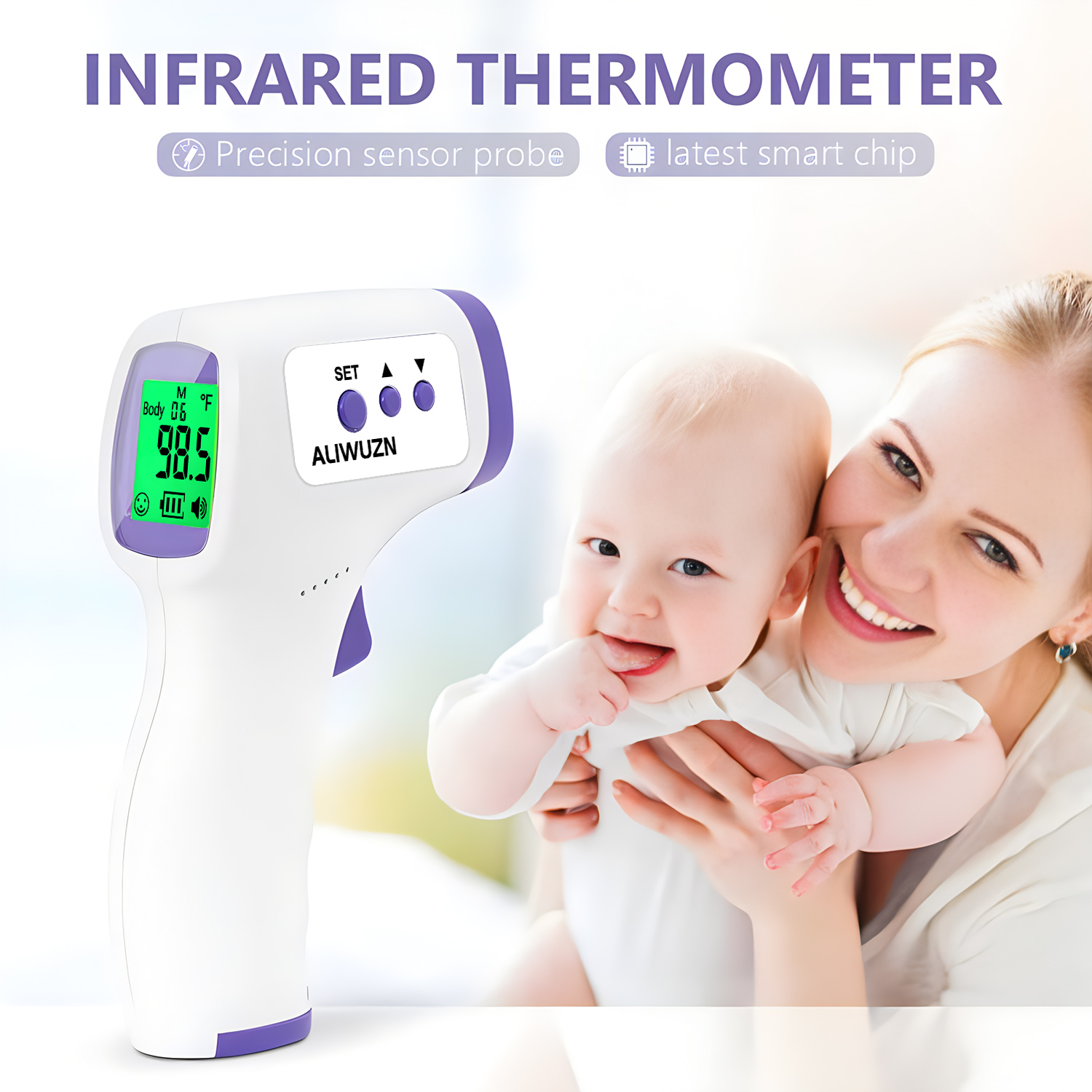 Medical Fever Infrared Thermom - Industrial Laser Thermometer ulasan dan harga