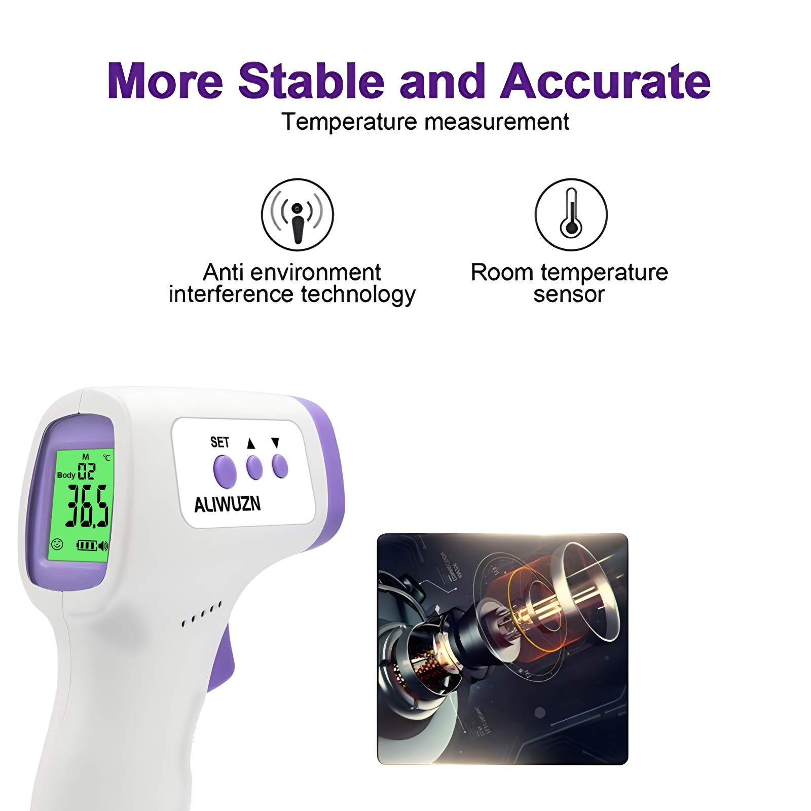 Medical Fever Infrared Thermom - Industrial Laser Thermometer ulasan dan harga