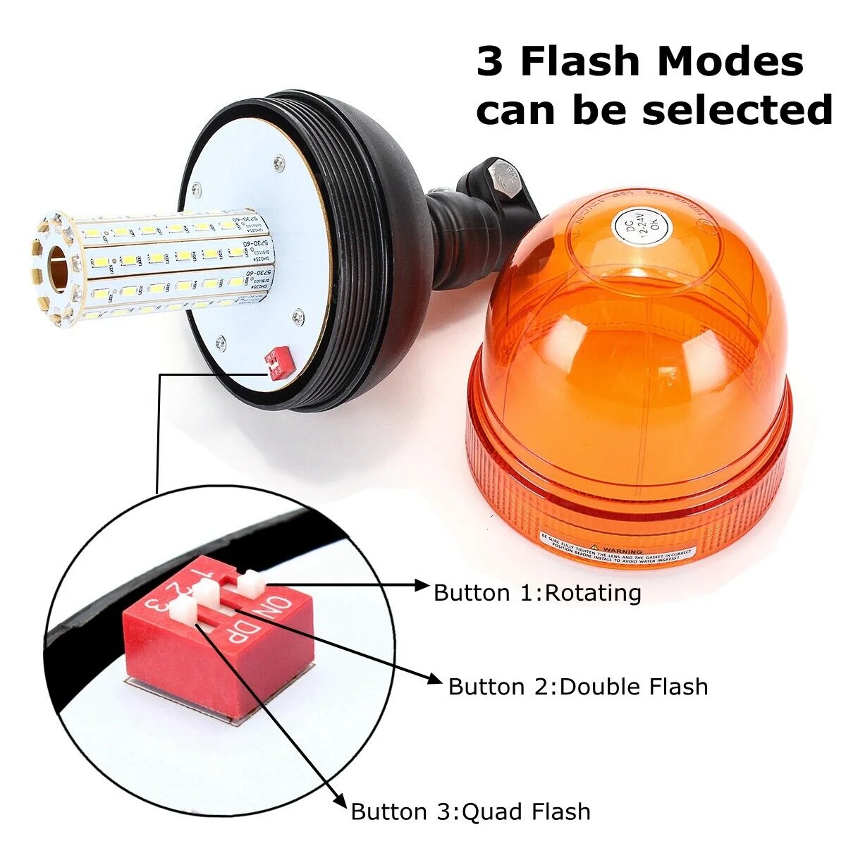 1/2pcs 12V 24V 60 LED Amber Tr - Industrial Laser Pointer 24V ulasan dan harga