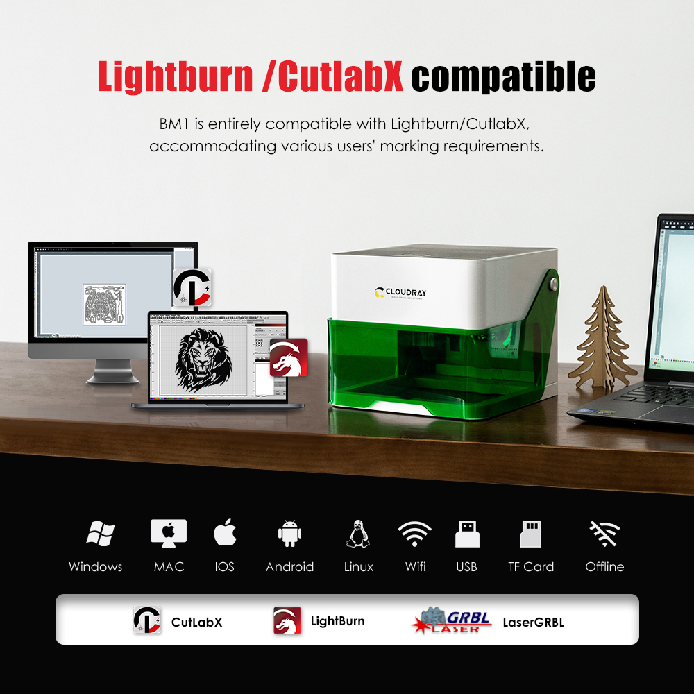 Cloudray 5000mw CNC Mini Laser - Industrial Fiber Laser ulasan dan harga