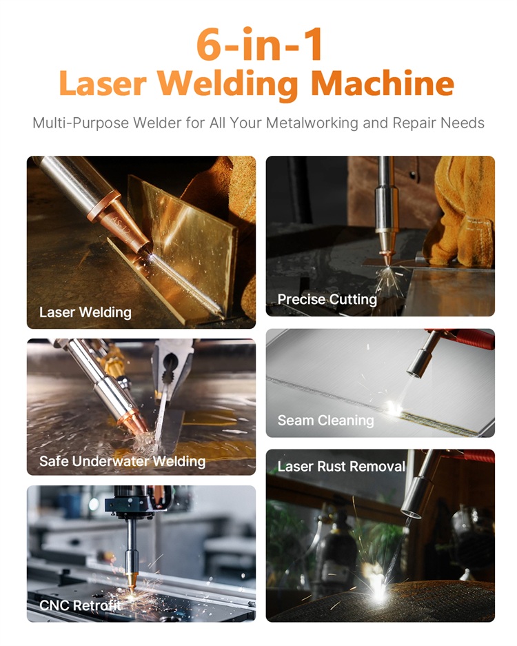 3 in 1 Weld Cut Clean 700W Ind - Industrial Laser Welder ulasan dan harga