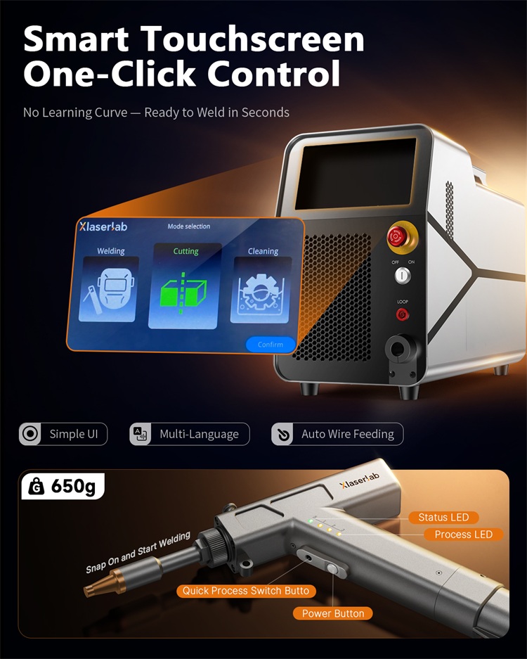 3 in 1 Weld Cut Clean 700W Ind - Industrial Laser Welder ulasan dan harga