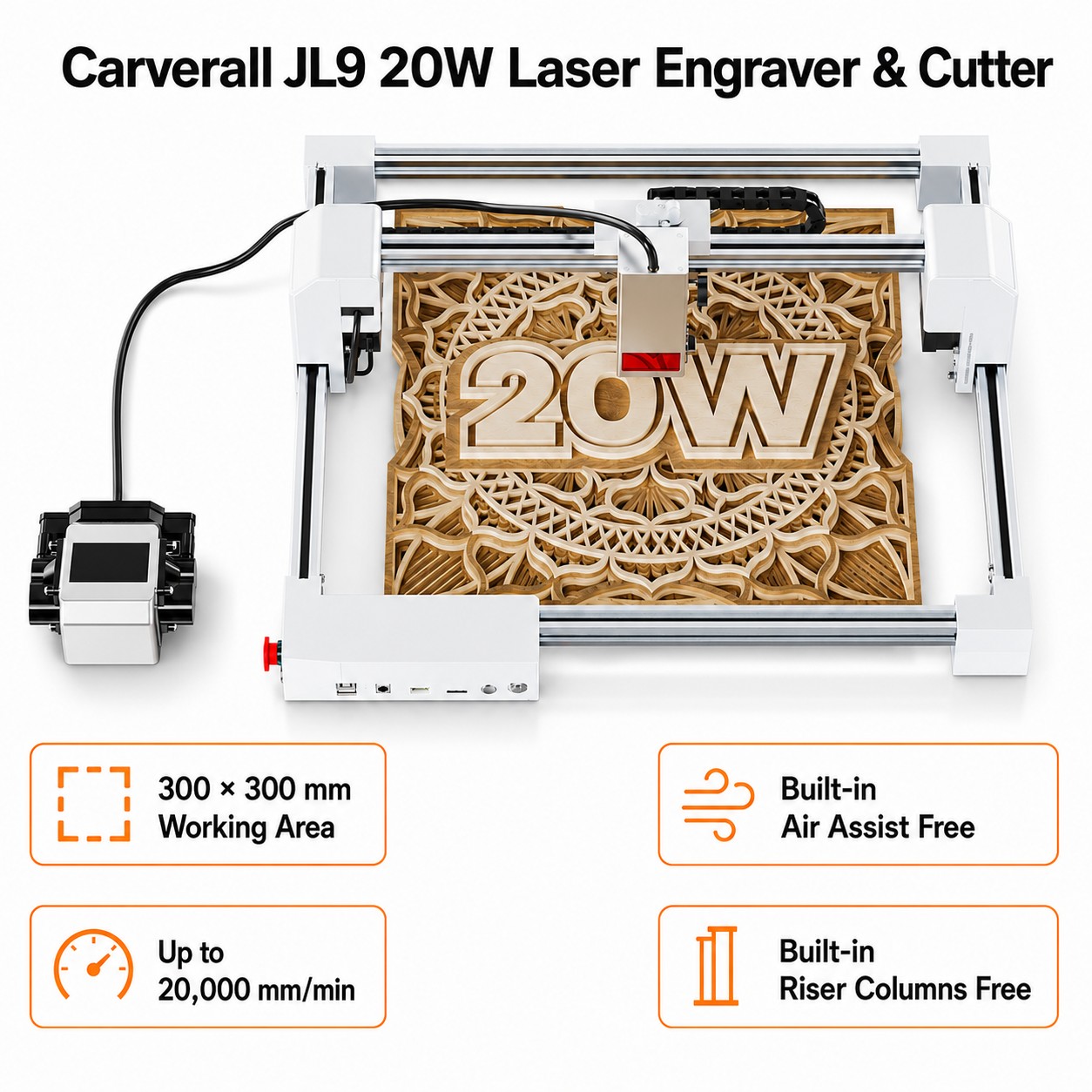 Carverall JL9 20W Laser Engrav - Industrial Laser Removal ulasan dan harga