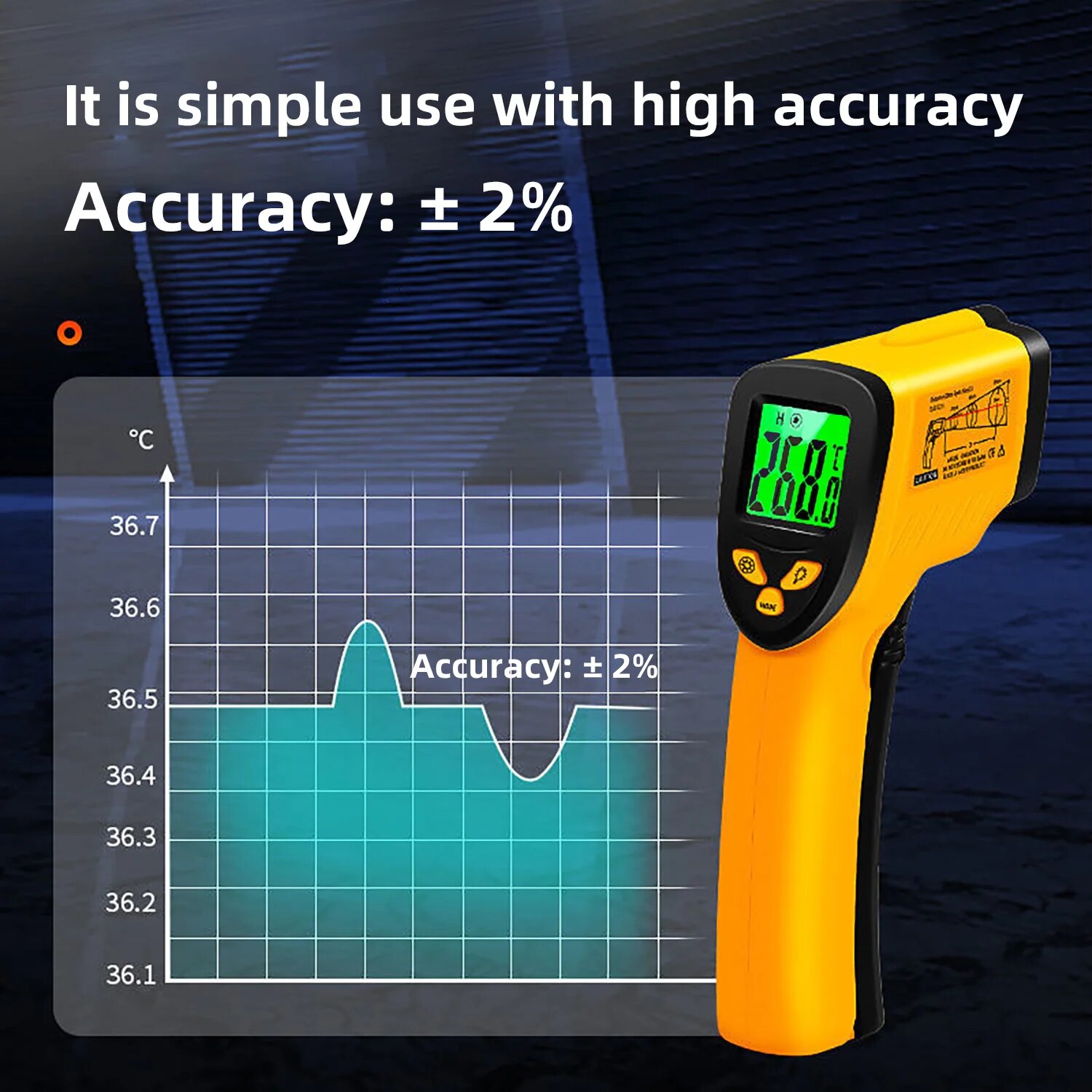 Digital Infrared Thermometer - - Industrial Laser Thermometer ulasan dan harga