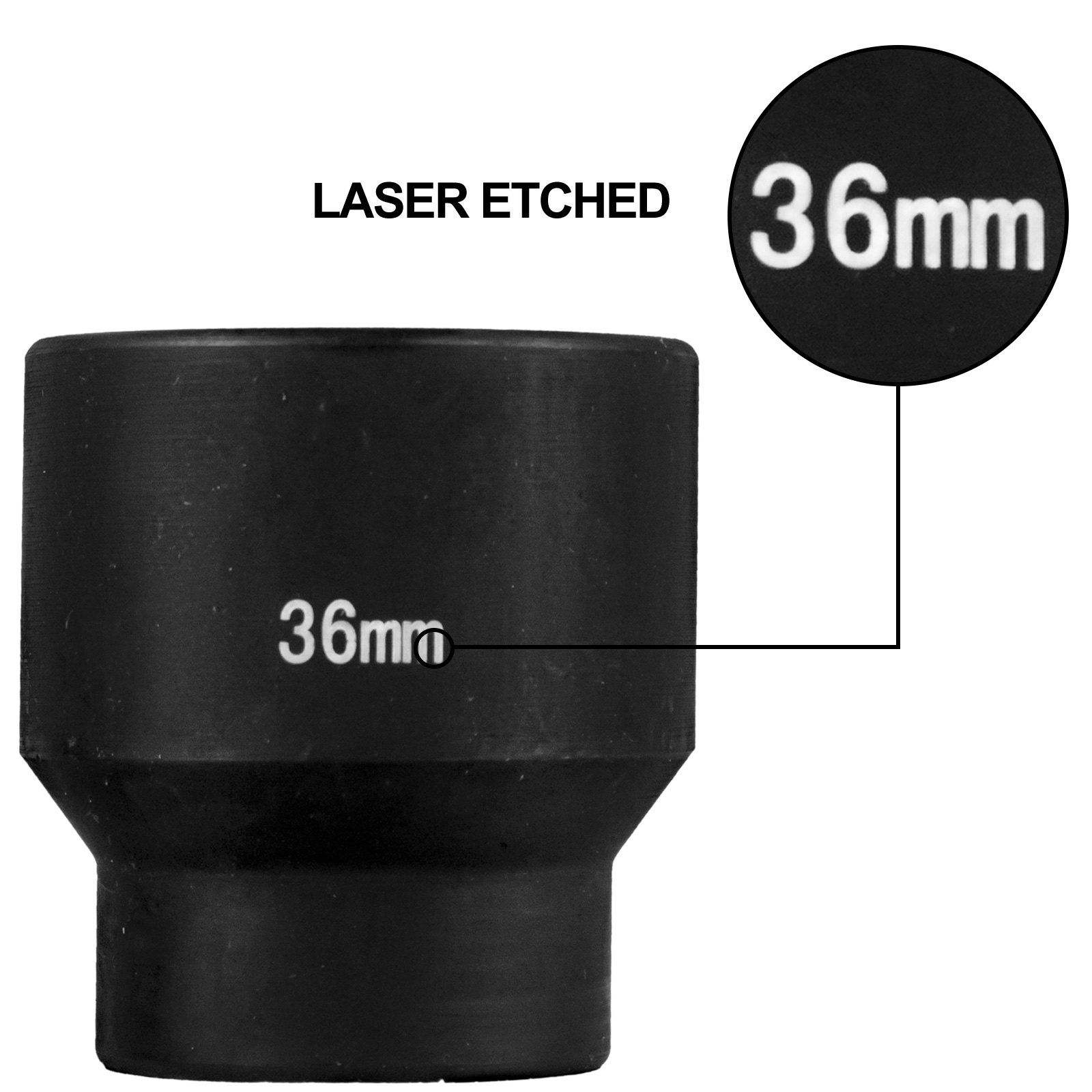 Metric Impact Socket Set, CR-V - Industrial Laser Etching ulasan dan harga