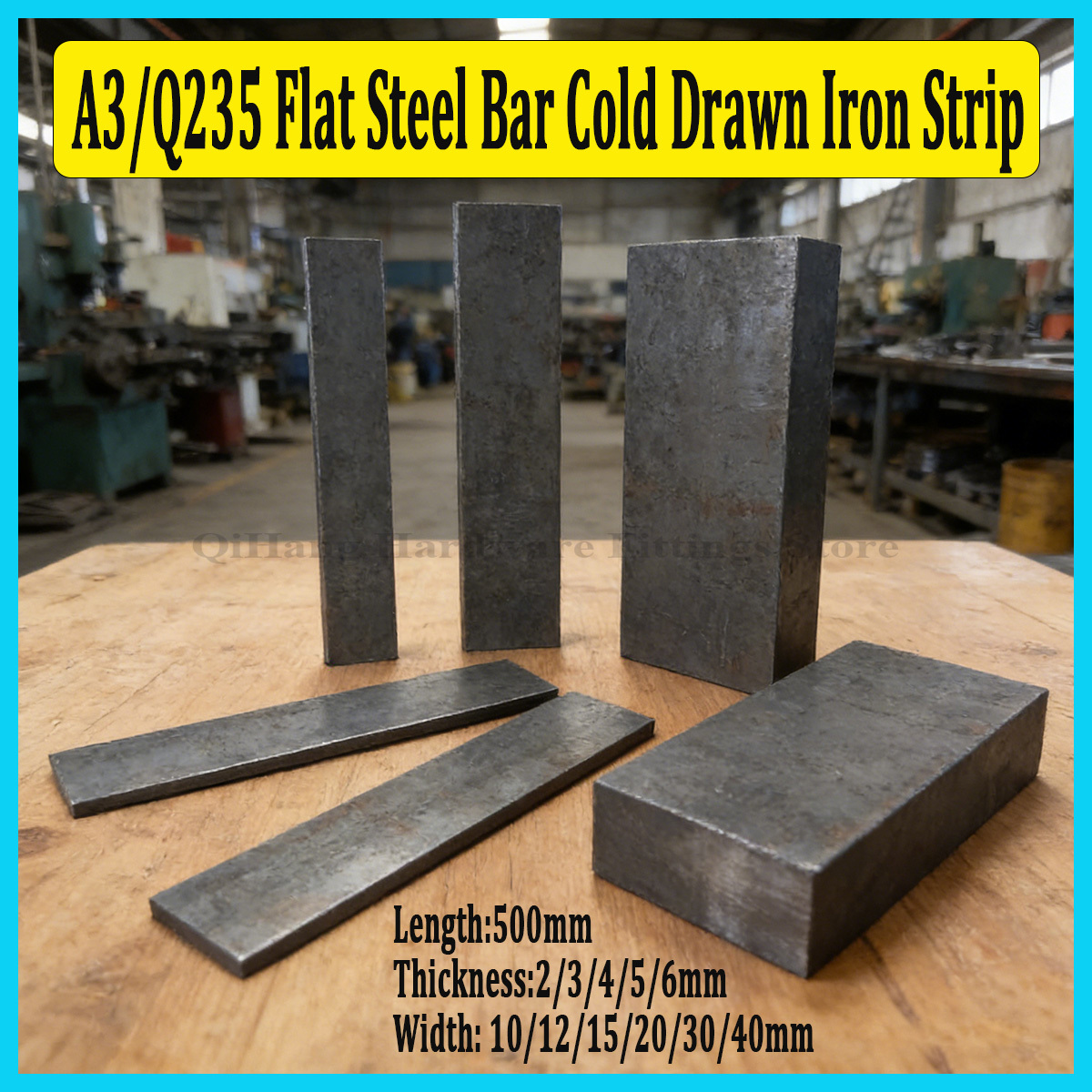 1Pc 500mm A3/Q235 Flat Steel B - Industrial Laser Manufacturers ulasan dan harga