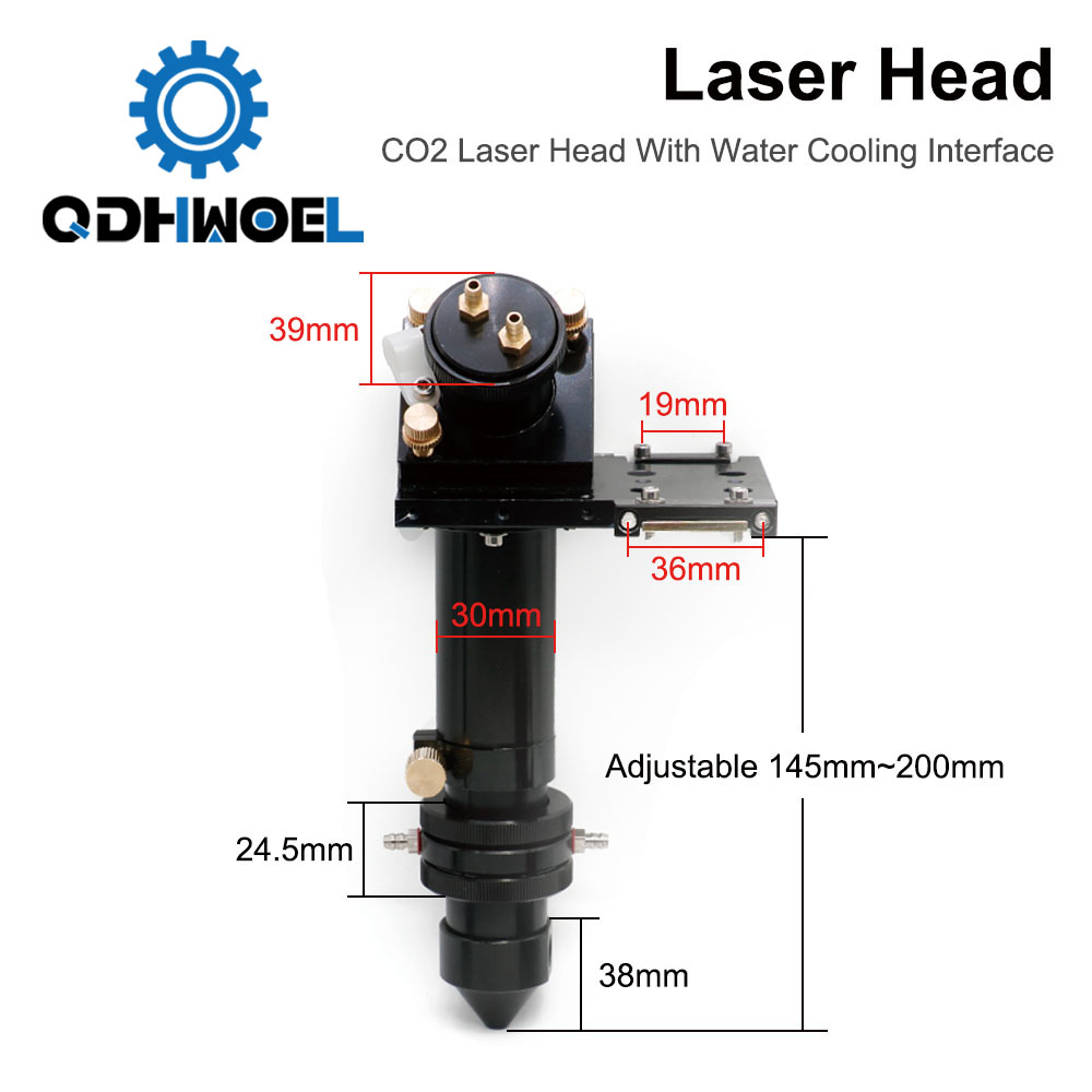 QDHWOEL Water Cooling CO2 Lase - Co2 Laser Mirror ulasan dan harga