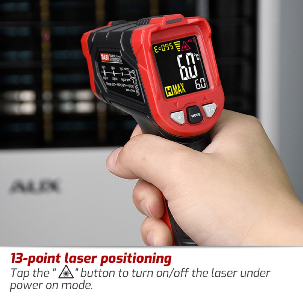 TASI TA601A TA601B TA601C Infr - Industrial Laser Thermometer ulasan dan harga